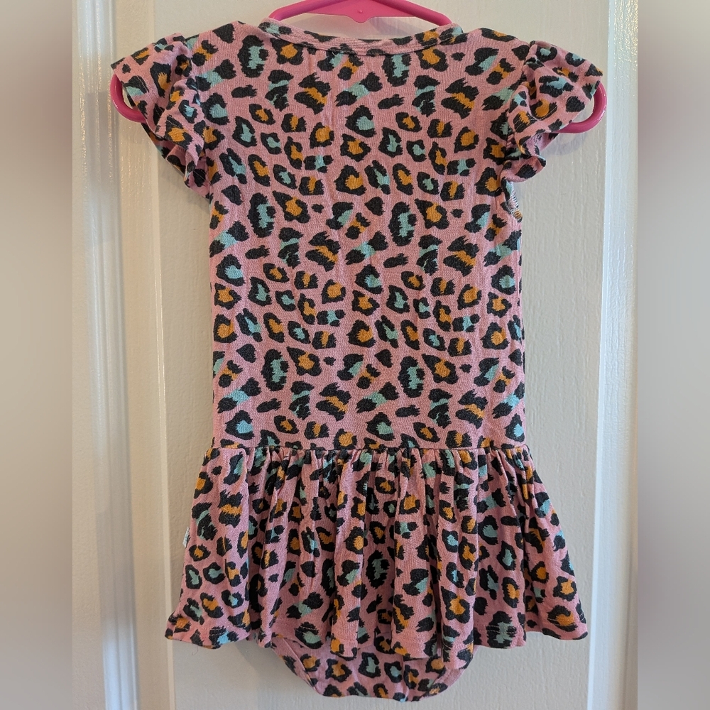 Posh Peanut Roxy Ruffled Cap Sleeve Twirl Skirt Bodysuit Dress Romper Size 18M - Picture 9 of 13